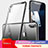 Funda Bumper Silicona Transparente Espejo 360 Grados para Apple iPhone Xs Max Negro
