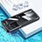 Funda Bumper Silicona Transparente Espejo 360 Grados para Samsung Galaxy S21 Ultra 5G Negro