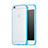 Funda Bumper Silicona Transparente Mate para Apple iPhone 6 Azul