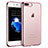 Funda Bumper Silicona Transparente T01 para Apple iPhone 8 Plus Rosa