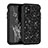 Funda Bumper Silicona y Plastico Carcasa Frontal y Trasera 360 Grados Bling-Bling para Apple iPhone 11 Negro