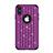 Funda Bumper Silicona y Plastico Carcasa Frontal y Trasera 360 Grados Bling-Bling para Apple iPhone Xs Max Morado