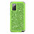 Funda Bumper Silicona y Plastico Carcasa Frontal y Trasera 360 Grados Bling-Bling para Samsung Galaxy Note 20 5G Verde