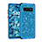 Funda Bumper Silicona y Plastico Carcasa Frontal y Trasera 360 Grados Bling-Bling para Samsung Galaxy S10 Plus Azul