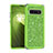 Funda Bumper Silicona y Plastico Carcasa Frontal y Trasera 360 Grados Bling-Bling para Samsung Galaxy S10 Plus Verde