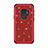 Funda Bumper Silicona y Plastico Carcasa Frontal y Trasera 360 Grados Bling-Bling para Samsung Galaxy S9 Rojo