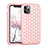 Funda Bumper Silicona y Plastico Carcasa Frontal y Trasera 360 Grados Bling-Bling U01 para Apple iPhone 11 Pro Oro Rosa