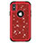 Funda Bumper Silicona y Plastico Carcasa Frontal y Trasera 360 Grados Bling-Bling U01 para Apple iPhone Xs Max Rojo