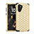 Funda Bumper Silicona y Plastico Carcasa Frontal y Trasera 360 Grados Bling-Bling U01 para Samsung Galaxy Note 10 5G Oro y Negro