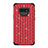 Funda Bumper Silicona y Plastico Carcasa Frontal y Trasera 360 Grados Bling-Bling U01 para Samsung Galaxy Note 9 Rojo