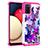 Funda Bumper Silicona y Plastico Carcasa Frontal y Trasera 360 Grados JX1 para Samsung Galaxy M02s Rosa Roja