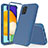 Funda Bumper Silicona y Plastico Carcasa Frontal y Trasera 360 Grados MQ1 para Samsung Galaxy A52s 5G Azul