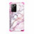 Funda Bumper Silicona y Plastico Carcasa Frontal y Trasera 360 Grados N02 para Samsung Galaxy Note 20 Ultra 5G Rosa Roja