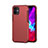 Funda Bumper Silicona y Plastico Carcasa Frontal y Trasera 360 Grados para Apple iPhone 12 Mini Rojo