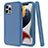 Funda Bumper Silicona y Plastico Carcasa Frontal y Trasera 360 Grados para Apple iPhone 13 Pro Azul