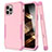 Funda Bumper Silicona y Plastico Carcasa Frontal y Trasera 360 Grados para Apple iPhone 14 Pro Rosa Roja