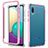 Funda Bumper Silicona y Plastico Carcasa Frontal y Trasera 360 Grados para Samsung Galaxy M02 Rosa