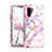 Funda Bumper Silicona y Plastico Carcasa Frontal y Trasera 360 Grados para Samsung Galaxy Note 10 Oro Rosa