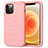 Funda Bumper Silicona y Plastico Carcasa Frontal y Trasera 360 Grados R01 para Apple iPhone 12 Pro Rosa
