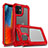 Funda Bumper Silicona y Plastico Carcasa Frontal y Trasera 360 Grados R02 para Apple iPhone 12 Mini Rojo