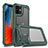 Funda Bumper Silicona y Plastico Carcasa Frontal y Trasera 360 Grados R02 para Apple iPhone 12 Mini Verde