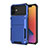 Funda Bumper Silicona y Plastico Carcasa Frontal y Trasera 360 Grados R03 para Apple iPhone 12 Azul