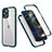 Funda Bumper Silicona y Plastico Carcasa Frontal y Trasera 360 Grados R05 para Apple iPhone 12 Pro Max Verde Noche