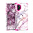Funda Bumper Silicona y Plastico Carcasa Frontal y Trasera 360 Grados U01 para Samsung Galaxy Note 10 Plus Rosa Roja