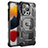 Funda Bumper Silicona y Plastico Carcasa Frontal y Trasera 360 Grados U02 para Apple iPhone 13 Pro Max Negro