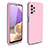 Funda Bumper Silicona y Plastico Carcasa Frontal y Trasera 360 Grados WL1 para Samsung Galaxy M32 5G Oro Rosa