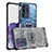 Funda Bumper Silicona y Plastico Carcasa Frontal y Trasera 360 Grados WL1 para Samsung Galaxy S20 Ultra Azul