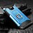Funda Bumper Silicona y Plastico Mate Carcasa con Anillo de dedo Soporte H01 para Huawei Mate 20 Pro Azul