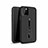 Funda Bumper Silicona y Plastico Mate Carcasa con Anillo de dedo Soporte S01 para Apple iPhone 11 Pro Max Negro