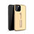 Funda Bumper Silicona y Plastico Mate Carcasa con Anillo de dedo Soporte S01 para Apple iPhone 11 Pro Max Oro