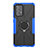 Funda Bumper Silicona y Plastico Mate Carcasa con Magnetico Anillo de dedo Soporte JX1 para Samsung Galaxy A52s 5G Azul