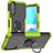 Funda Bumper Silicona y Plastico Mate Carcasa con Magnetico Anillo de dedo Soporte JX1 para Sony Xperia 10 III Verde