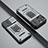 Funda Bumper Silicona y Plastico Mate Carcasa con Magnetico Anillo de dedo Soporte KC4 para Apple iPhone 13 Pro Gris