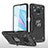 Funda Bumper Silicona y Plastico Mate Carcasa con Magnetico Anillo de dedo Soporte MQ1 para Xiaomi Mi 10T Lite 5G Negro