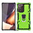 Funda Bumper Silicona y Plastico Mate Carcasa con Magnetico Anillo de dedo Soporte N03 para Samsung Galaxy Note 20 Ultra 5G Menta Verde