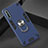 Funda Bumper Silicona y Plastico Mate Carcasa con Magnetico Anillo de dedo Soporte para Huawei Y8p Azul Cielo