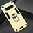 Funda Bumper Silicona y Plastico Mate Carcasa con Magnetico Anillo de dedo Soporte para LG V60 ThinQ 5G Oro