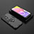 Funda Bumper Silicona y Plastico Mate Carcasa con Magnetico Anillo de dedo Soporte para Samsung Galaxy A33 5G Negro