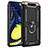 Funda Bumper Silicona y Plastico Mate Carcasa con Magnetico Anillo de dedo Soporte para Samsung Galaxy A90 4G Negro