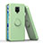 Funda Bumper Silicona y Plastico Mate Carcasa con Magnetico Anillo de dedo Soporte QW1 para Xiaomi Poco M2 Pro Verde