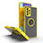 Funda Bumper Silicona y Plastico Mate Carcasa con Magnetico Anillo de dedo Soporte QW2 para Samsung Galaxy A52s 5G Amarillo