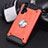 Funda Bumper Silicona y Plastico Mate Carcasa con Magnetico Anillo de dedo Soporte R01 para Huawei Nova 5 Pro Rojo