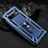 Funda Bumper Silicona y Plastico Mate Carcasa con Magnetico Anillo de dedo Soporte R01 para Samsung Galaxy S10 Azul