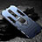 Funda Bumper Silicona y Plastico Mate Carcasa con Magnetico Anillo de dedo Soporte R01 para Xiaomi Mi 9T Azul