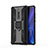Funda Bumper Silicona y Plastico Mate Carcasa con Magnetico Anillo de dedo Soporte R03 para Xiaomi Mi 9T Pro Negro