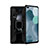Funda Bumper Silicona y Plastico Mate Carcasa con Magnetico Anillo de dedo Soporte R04 para Huawei Nova 6 5G Negro
